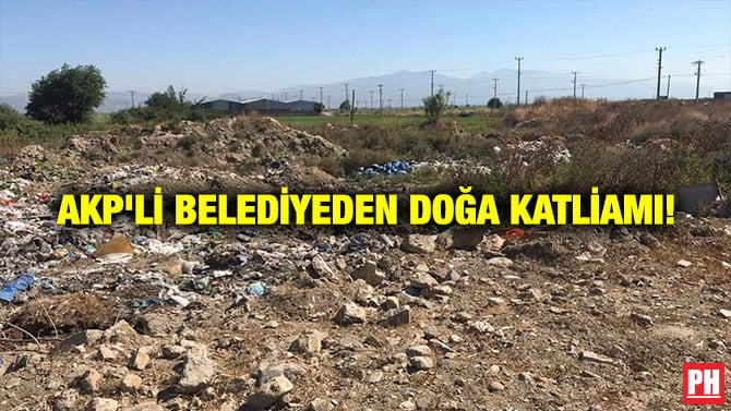 AKP’Lİ BELEDİYEDEN DOĞA KATLİAMI!