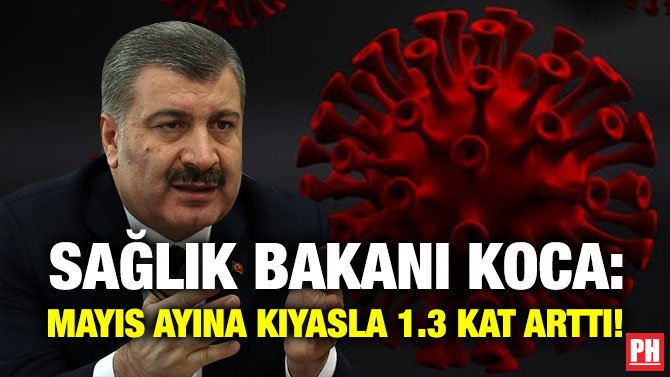 SAĞLIK BAKANI KOCA: MAYIS AYINA KIYASLA 1.3 KAT ARTTI!