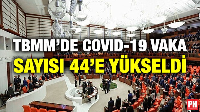 TBMM’DE COVID-19 VAKA SAYISI 44’E YÜKSELDİ