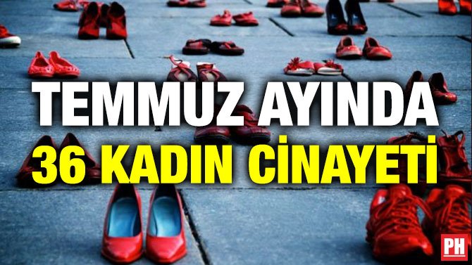 TEMMUZ AYINDA 36 KADIN CİNAYETİ