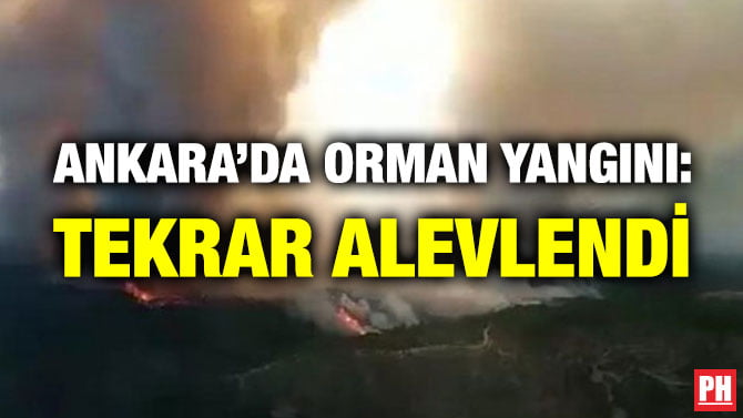 ANKARA’DA ORMAN YANGINI: TEKRAR ALEVLENDİ