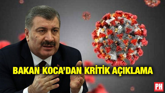 BAKAN KOCA’DAN KRİTİK AÇIKLAMA