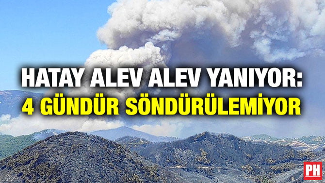 HATAY ALEV ALEV YANIYOR: 4 GÜNDÜR SÖNDÜRÜLEMİYOR