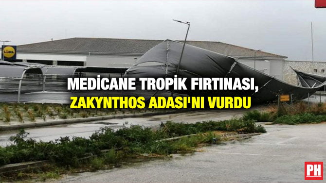 MEDİCANE TROPİK FIRTINASI, ZAKYNTHOS ADASI’NI VURDU