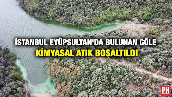 İSTANBUL EYÜPSULTAN’DA BULUNAN GÖLE KİMYASAL ATIK BOŞALTILDI