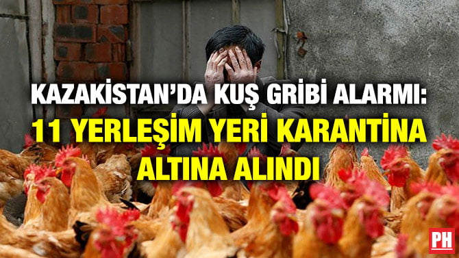KAZAKİSTAN’DA KUŞ GRİBİ ALARMI: 11 YERLEŞİM YERİ KARANTİNA ALTINA ALINDI
