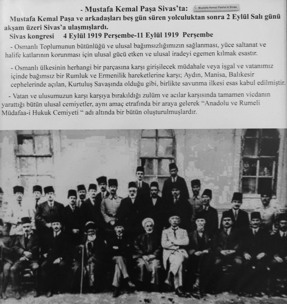 Sıvas Kongresi’nde, kurtuluş ve bağımsızlık için faaliyet gösteren dernekler ”Anadolu ve Rumeli Müdafaa-i Hukuk Cemiyeti” adı altında birleşti. Mustafa Kemal başkanlığında 16 kişilik ”Heyet-i Temsiliye” oluşturuldu. Sıvas Kongresi (4 Eylül 1919), kimi tarihçilerce CHP’nin de ilk kongresi olarak kabul ediliyor.