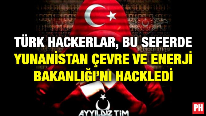 TÜRK HACKERLAR, BU SEFERDE YUNANİSTAN ÇEVRE VE ENERJİ BAKANLIĞI’NI HACKLEDİ