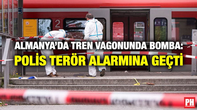 ALMANYA’DA TREN VAGONUNDA BOMBA: POLİS TERÖR ALARMINA GEÇTİ