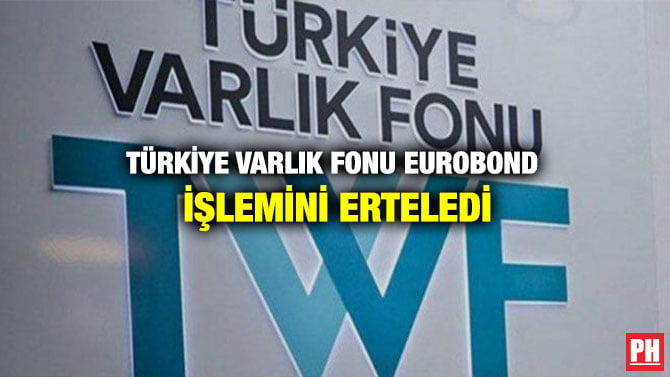 TÜRKİYE VARLIK FONU EUROBOND İŞLEMİNİ ERTELEDİ