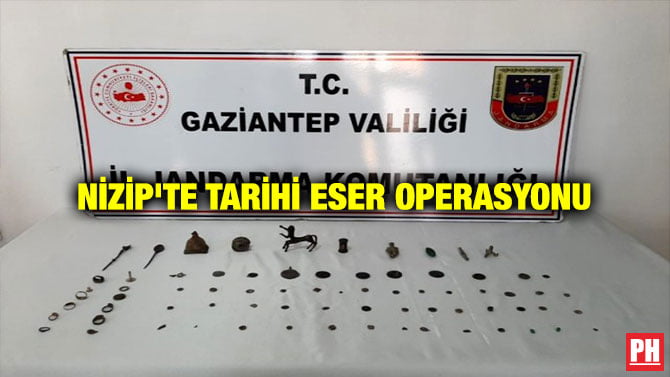 NİZİP’TE TARİHİ ESER OPERASYONU