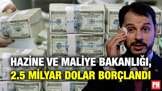 HAZİNE VE MALİYE BAKANLIĞI, 2.5 MİLYAR DOLAR BORÇLANDI