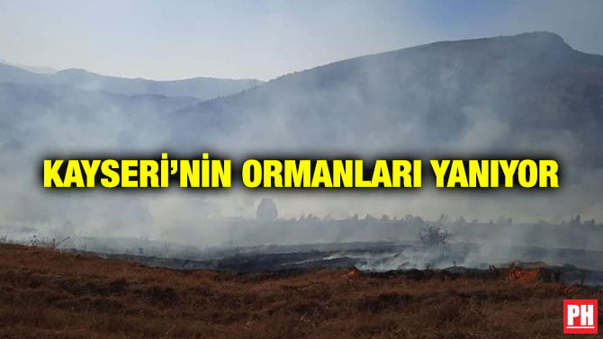KAYSERİ’NİN ORMANLARI YANIYOR