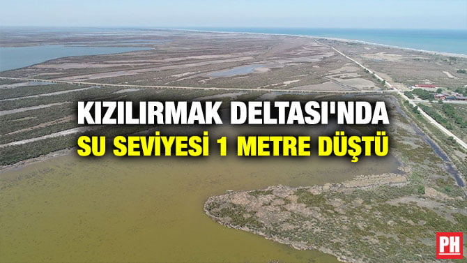 KIZILIRMAK DELTASI’NDA SU SEVİYESİ 1 METRE DÜŞTÜ