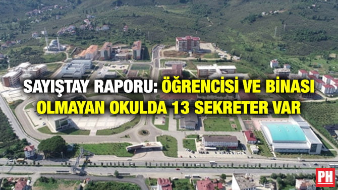 SAYIŞTAY RAPORU: ÖĞRENCİSİ VE BİNASI OLMAYAN OKULDA 13 SEKRETER VAR