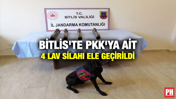 BİTLİS’TE PKK’YA AİT 4 LAV SİLAHI ELE GEÇİRİLDİ