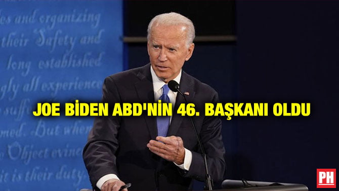 JOE BİDEN ABD’NİN 46. BAŞKANI OLDU