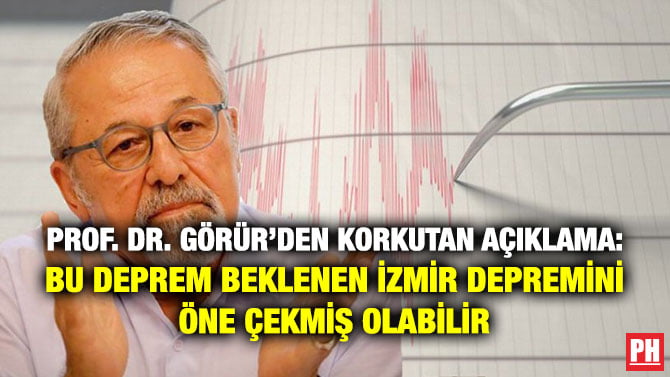 PROF. DR. GÖRÜR’DEN KORKUTAN AÇIKLAMA: BU DEPREM BEKLENEN İZMİR DEPREMİNİ ÖNE ÇEKMİŞ OLABİLİR