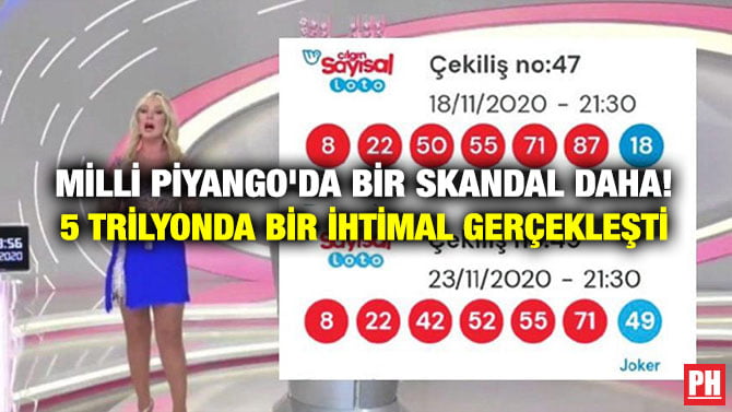 MİLLİ PİYANGO’DA BİR SKANDAL DAHA! 5 TRİLYONDA BİR İHTİMAL GERÇEKLEŞTİ