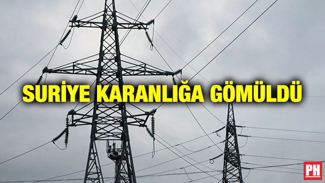 SURİYE KARANLIĞA GÖMÜLDÜ