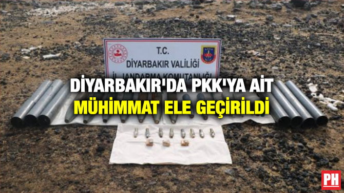 DİYARBAKIR’DA PKK’YA AİT MÜHİMMAT ELE GEÇİRİLDİ