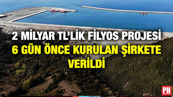 2 MİLYAR TL’LİK FİLYOS PROJESİ 6 GÜN ÖNCE KURULAN ŞİRKETE VERİLDİ