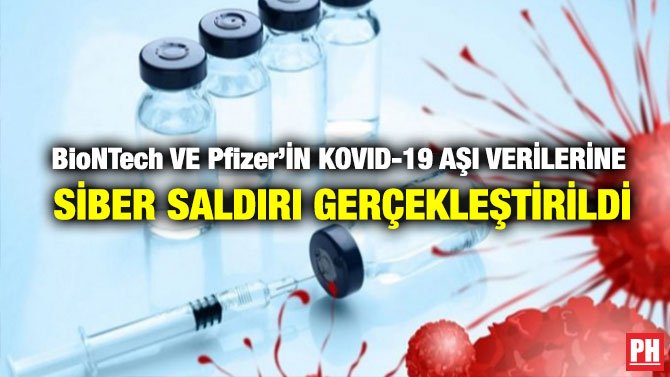 BioNTech VE Pfizer’İN KOVID-19 AŞI VERİLERİNE SİBER SALDIRI GERÇEKLEŞTİRİLDİ