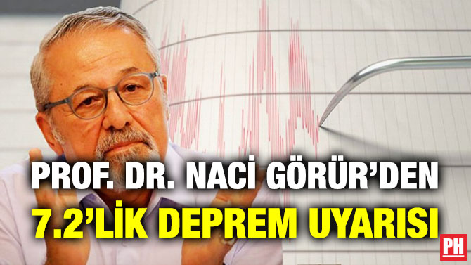 PROF. DR. NACİ GÖRÜR’DEN 7.2’LİK DEPREM UYARISI