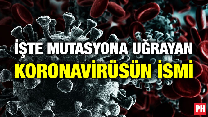 İŞTE MUTASYONA UĞRAYAN KORONAVİRÜSÜN İSMİ