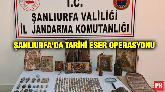 ŞANLIURFA’DA TARİHİ ESER OPERASYONU