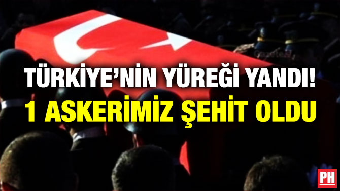 Türkiye’nin Yüreği Yandı! 1 Askerimiz Şehit Oldu