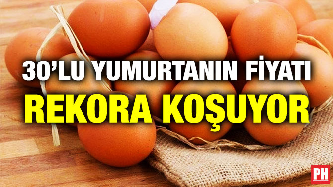30’LU YUMURTANIN FİYATI REKORA KOŞUYOR