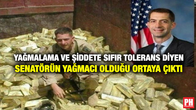 Yağmalama Ve Şiddete Sıfır Tolerans Diyen Senatörün Yağmacı Olduğu Ortaya Çıktı