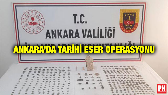 Ankara’da Tarihi Eser Operasyonu
