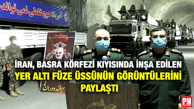 İran, Basra Körfezi Kıyısında İnşa Edilen Yer Altı Füze Üssünün Görüntülerini Paylaştı