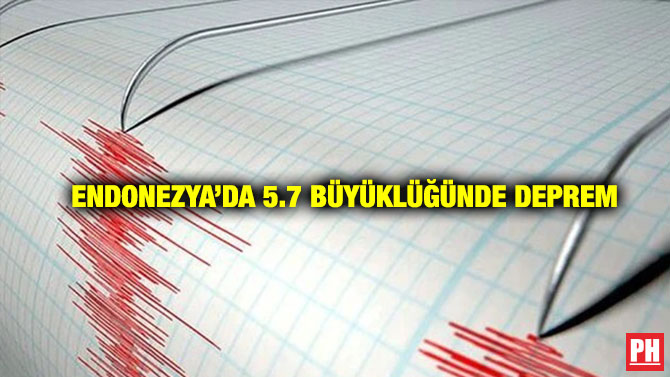 Endonezya’da 5.7 Büyüklüğünde Deprem