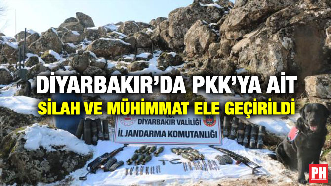 Diyarbakır’da Pkk’ya Ait Silah ve Mühimmat Ele Geçirildi