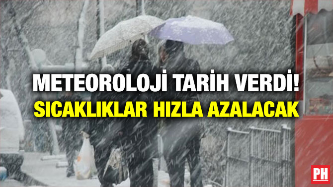 Meteoroloji Tarih Verdi! Sıcaklıklar Hızla Azalacak