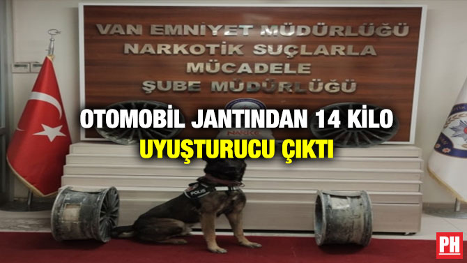 Otomobil Jantından 14 Kilo Uyuşturucu Çıktı