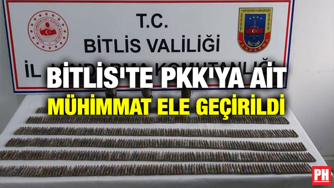 Bitlis’te Pkk’ya Ait Mühimmat Ele Geçirildi