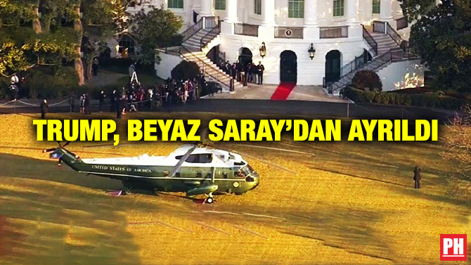 Trump, Beyaz Saray’dan Ayrıldı
