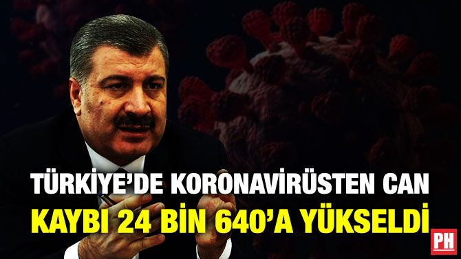 Türkiye’de Koronavirüsten Can Kaybı 24 Bin 640’a Yükseldi