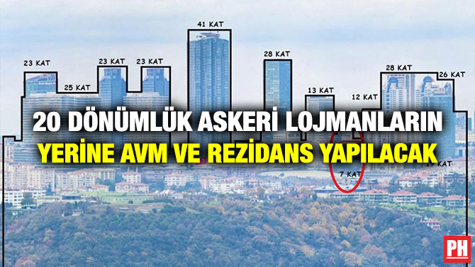 20 Dönümlük Askeri Lojmanların Yerine AVM ve Rezidans Yapılacak