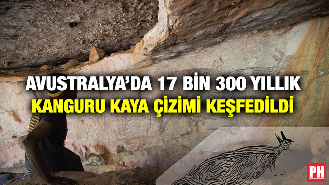 Avustralya’da 17 Bin 300 Yıllık Kanguru Kaya Çizimi Keşfedildi