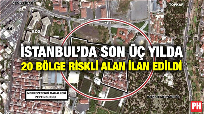 İstanbul’da Son Üç Yılda 20 Bölge Riskli Alan İlan Edildi