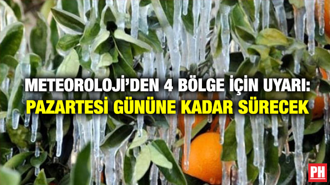 Meteoroloji’den 4 Bölge İçin Uyarı: Pazartesi Gününe Kadar Sürecek