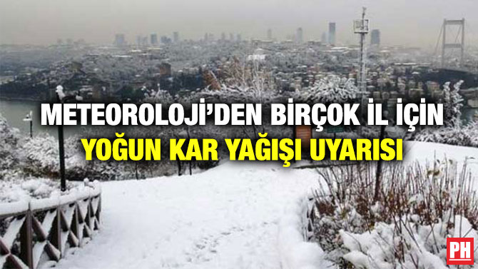 Meteoroloji’den Birçok İl İçin Yoğun Kar Yağışı Uyarısı