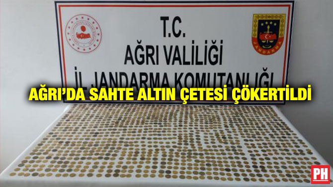 Ağrı’da Sahte Altın Çetesi Çökertildi
