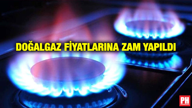 Doğalgaz Fiyatlarına Zam Yapıldı