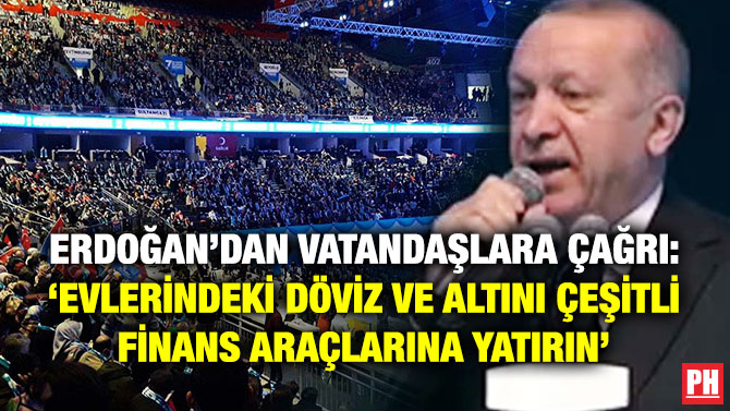 Erdoğan’dan Vatandaşlara Çağrı: ‘Evlerindeki Döviz ve Altını Çeşitli Finans Araçlarına Yatırın’
